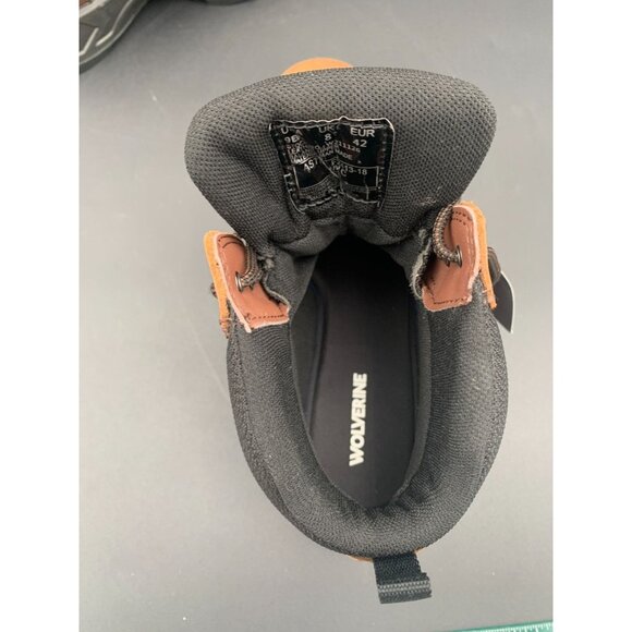 Wolverine Shiftplus Mid LX Safety Boots Brown Leather Men's Size 9EW Steel Toe - Picture 9 of 13